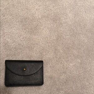 Black Leather Card Holder